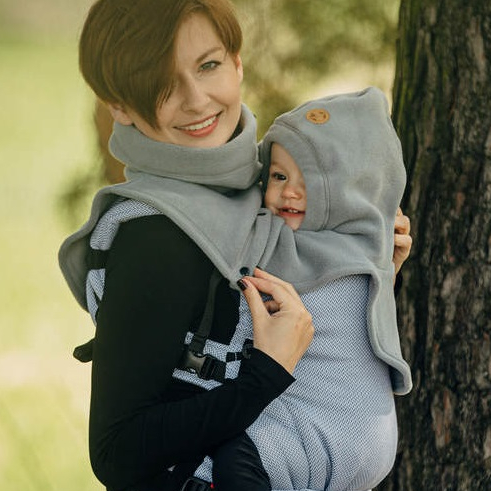 

Слингоманишка флисовая LENNYLAMB Turtleneck Grey