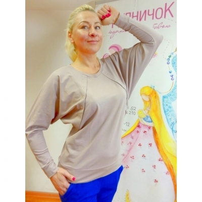 

Джемпер для беременных и кормящих ГРУДНИЧОК «Лантана» (размер 48)