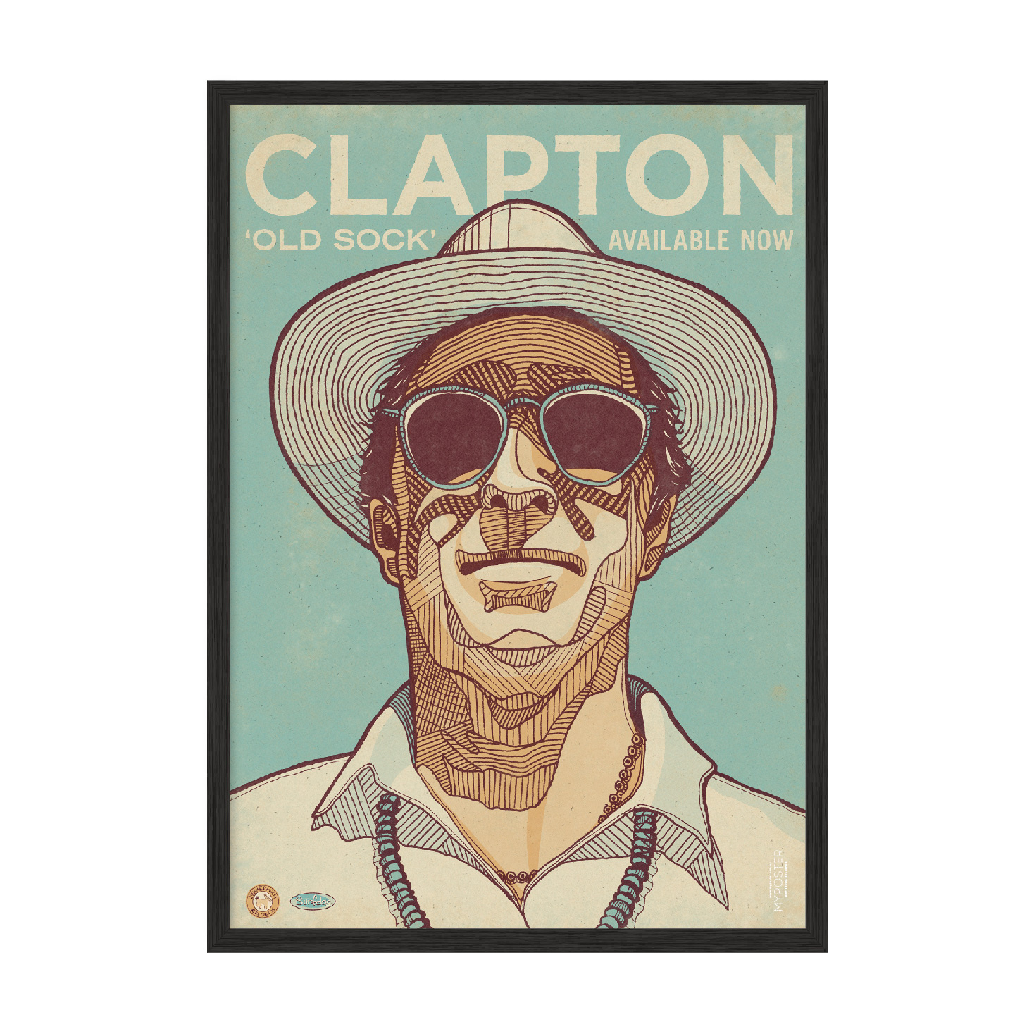 

Постер "Clapton" с антибликовым стеклом 420x594 мм в чёрной рамке