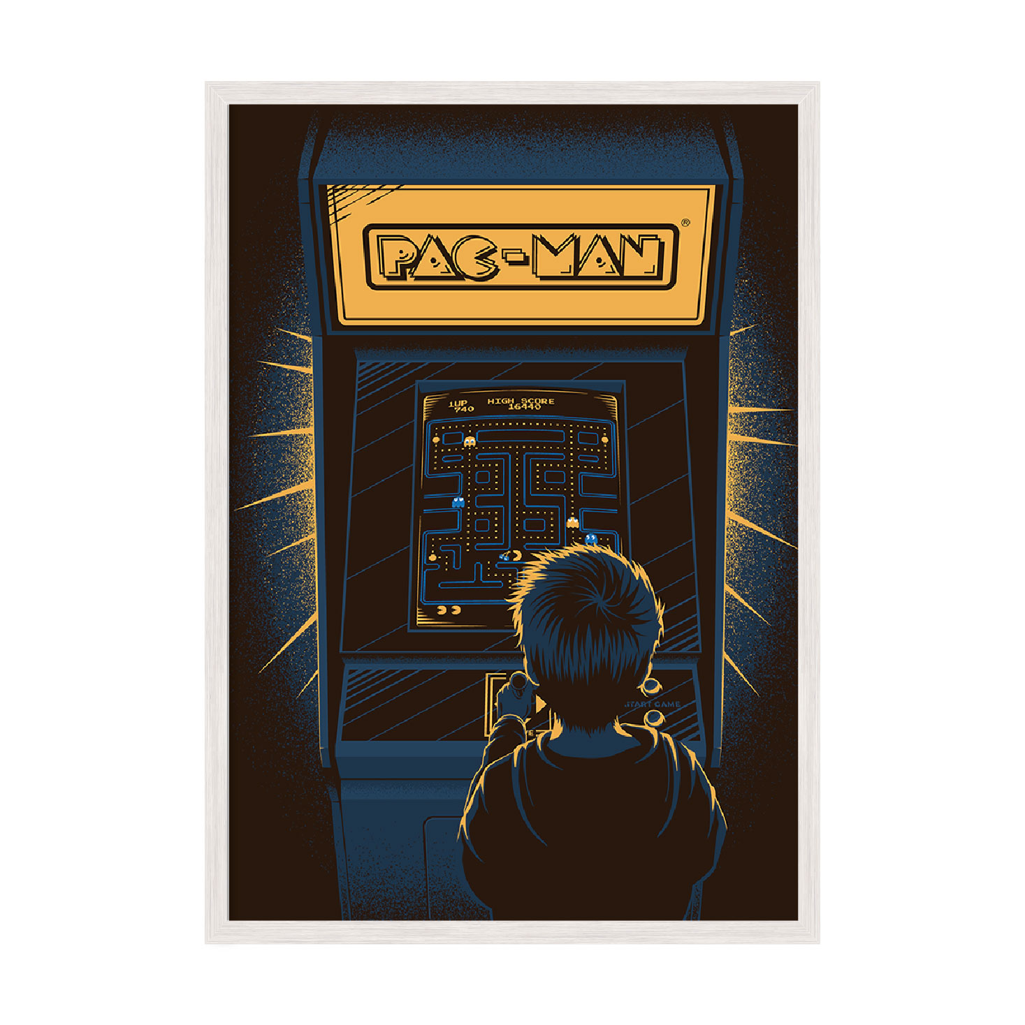 

Постер "PacMan game" с антибликовым стеклом 297x420 мм в белой рамке