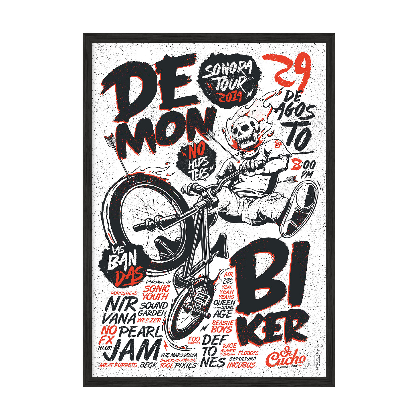 

Постер "De Mon" без стекла 596x840 мм в чёрной рамке