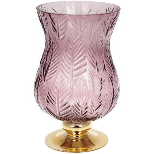 

Ваза декоративная Bona Ancient Glass Розалин 14х15х25см, фиолетовое стекло