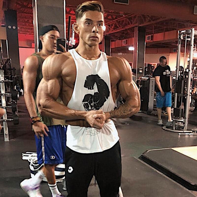 

Майка мужская безрукавка Born to Lift белая, Майка мужская безрукавка Born to Lift белая XL