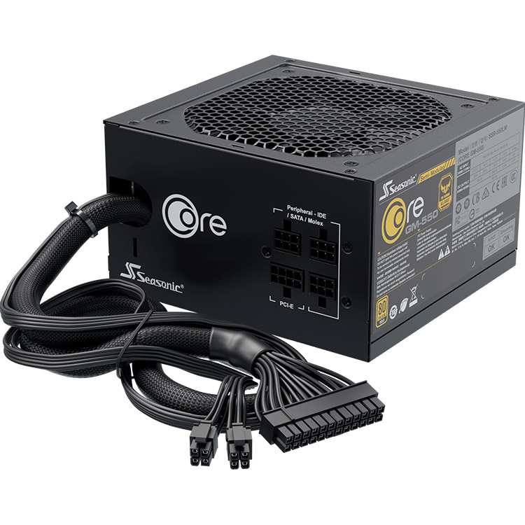 

Блок питания Seasonic 550W CORE GM-550 GOLD (SSR-550LM)