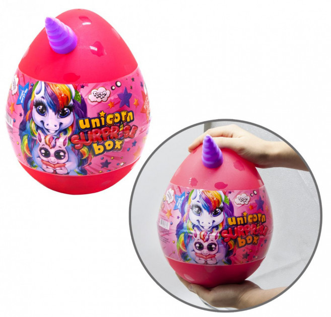 

Детский игровой набор для творчества Яйцо SURPRISE BOX сюрприз Пони Danko Toys розовый (264899866zas)