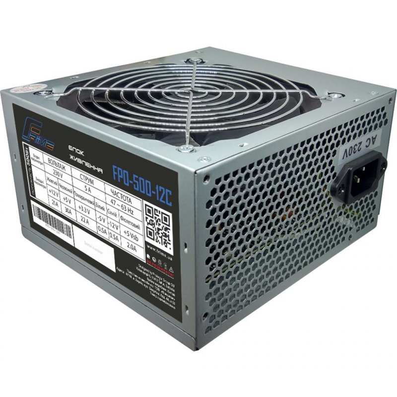 

Блок питания Frime 500W (FPO-500-12C_OEM)