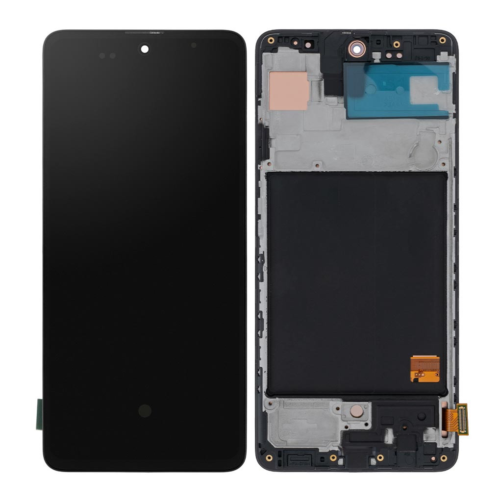 

Дисплей Samsung A515 Galaxy A51, M317 Galaxy M31s, с тачскрином, с рамкой, OLED, Black