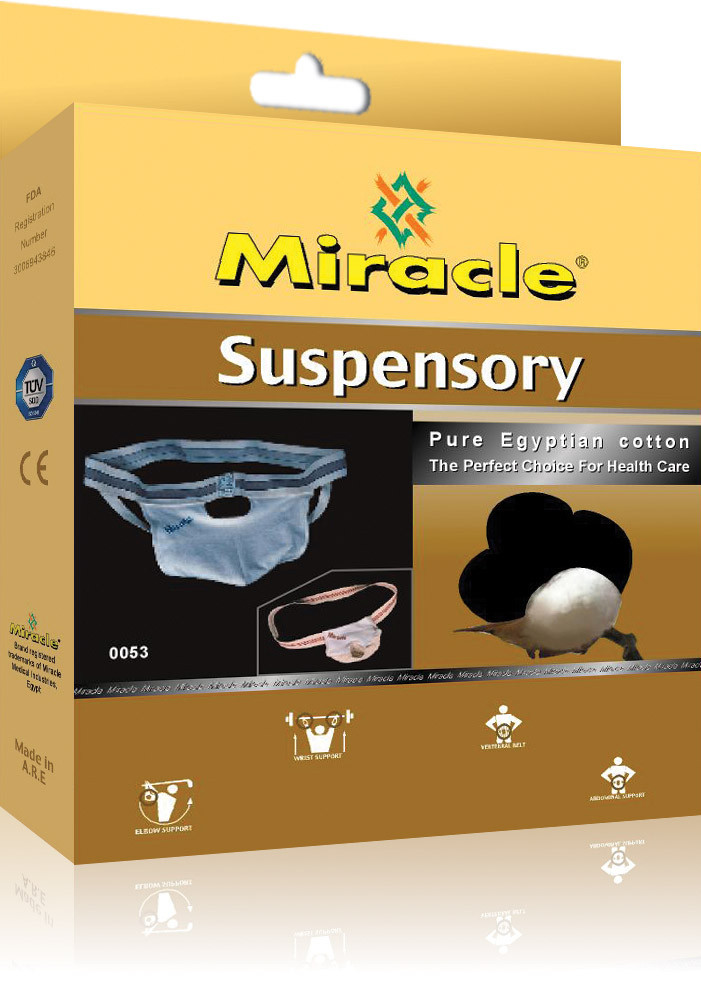 

Бандаж для яичек, суспензорий Miracle модель 0053А р. L, белый