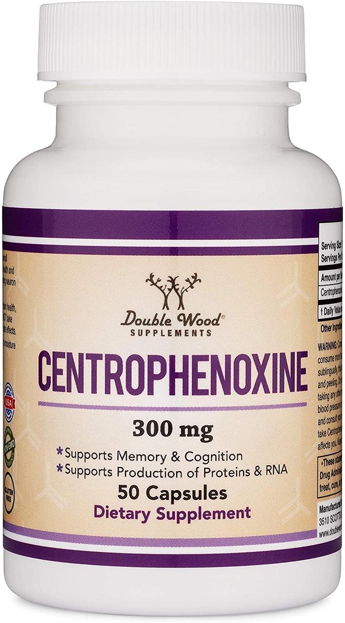 

Биологически активная добавка Double Wood Suplements Centrophenoxine / Центрофеноксин 300mg 50 капсул