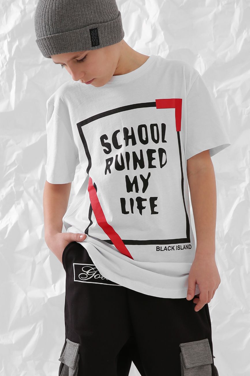 

Футболка Piccolo Mondo 517 Black island 146 см Белая (TSH-00096)