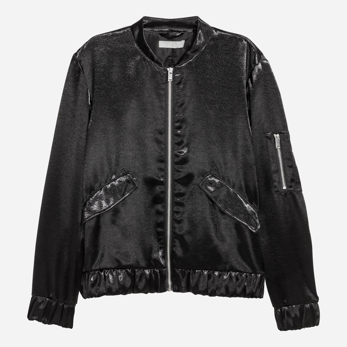 

Бомбер H&M 0430432  Черный, Бомбер H&M 0430432 36 Черный