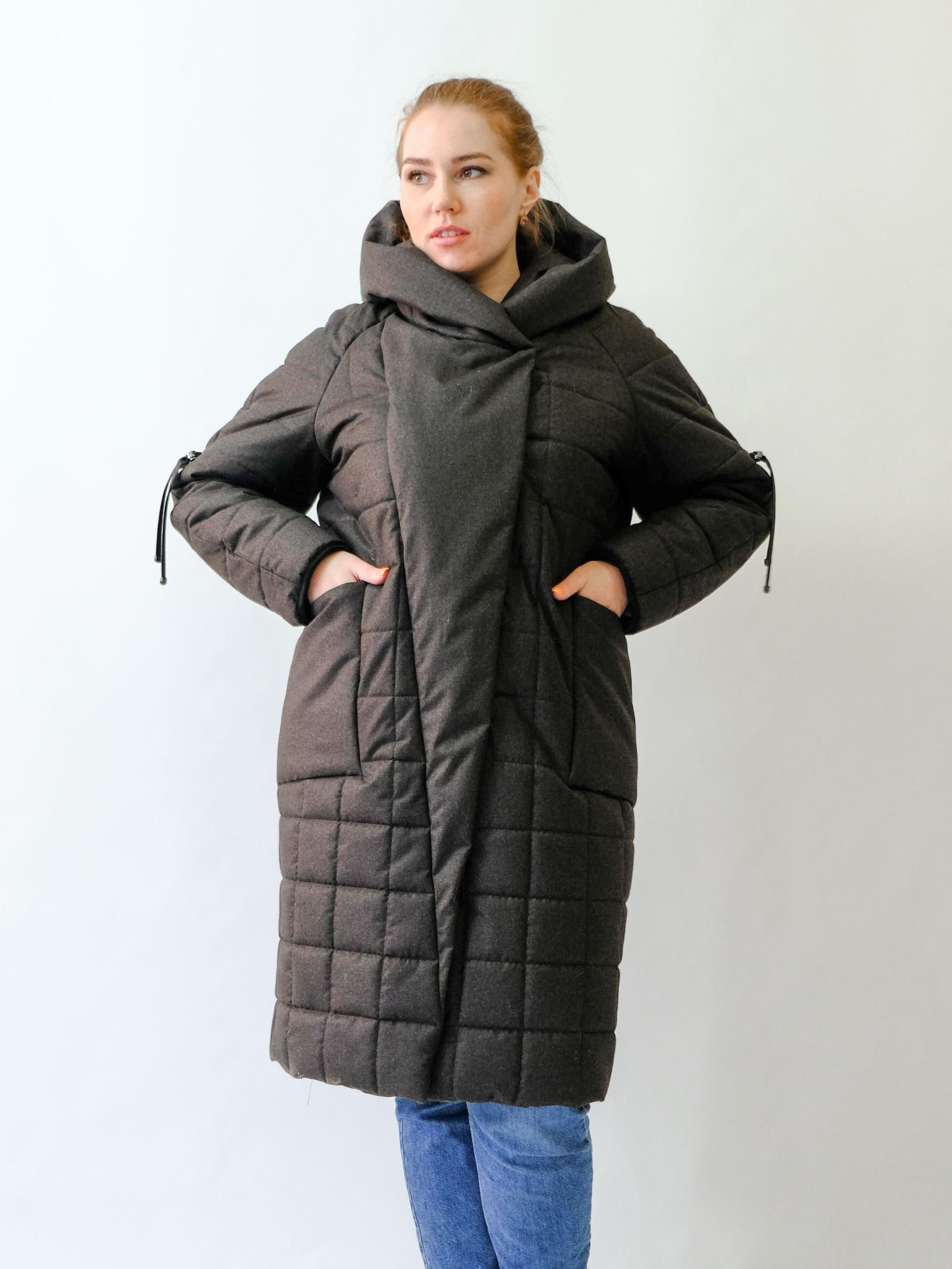 Акція на Куртка зимова довга жіноча Mangust 3118-2 48 Хакі від Rozetka