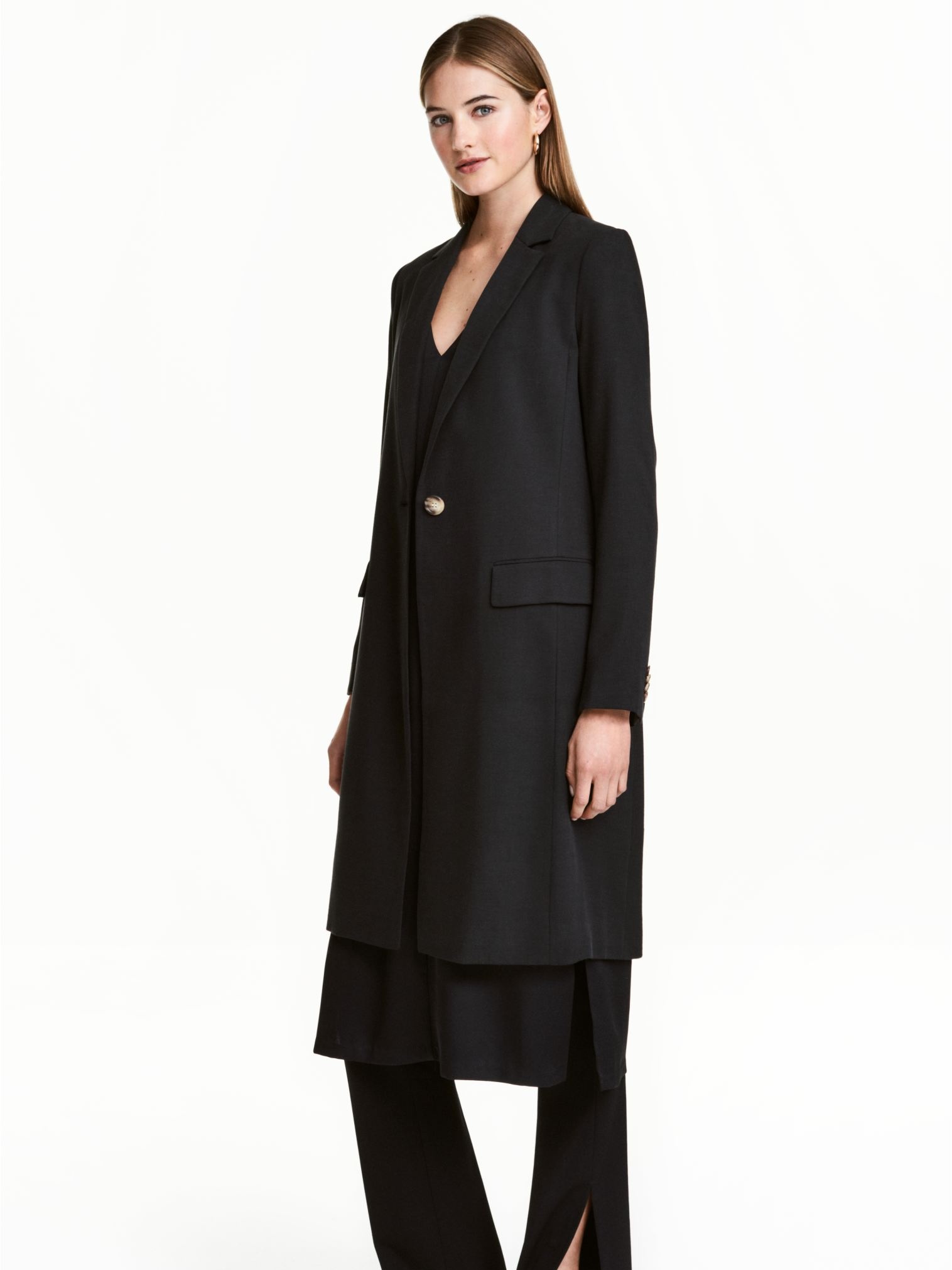 Пальто осіннє жіноче H&M 0458207-5 40 Чорне від Rozetka на платформі USKIDKA Акція на Пальто осіннє жіноче H&M 0458207-5 40 Чорне від Rozetka