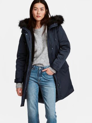 

Парка H&M 0505427-6  Темно-синяя, Парка H&M 0505427-6 38 Темно-синяя