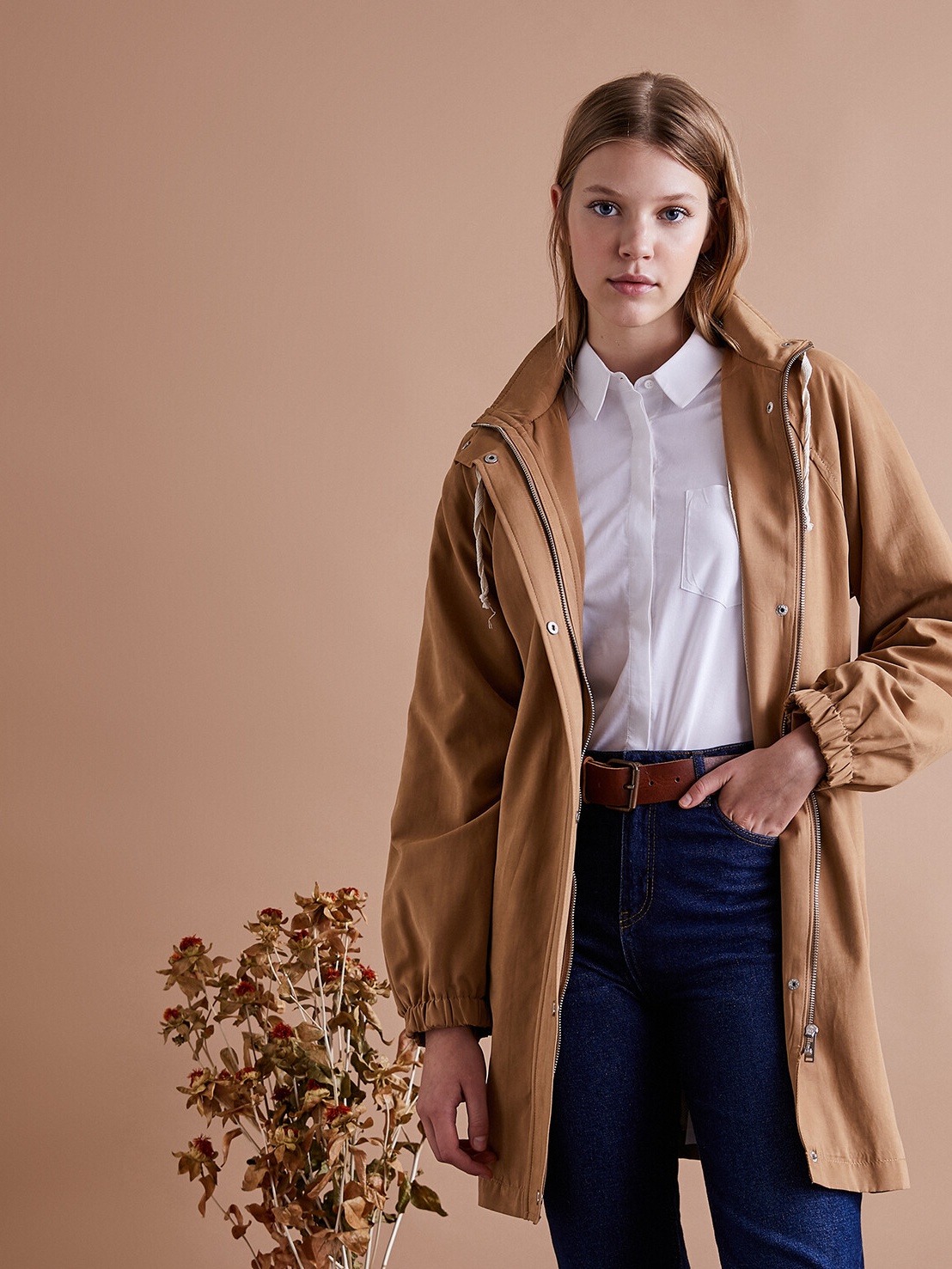 

Ветровка Koton 0KAK06843EW-113  Camel, Ветровка Koton 0KAK06843EW-113 34 Camel