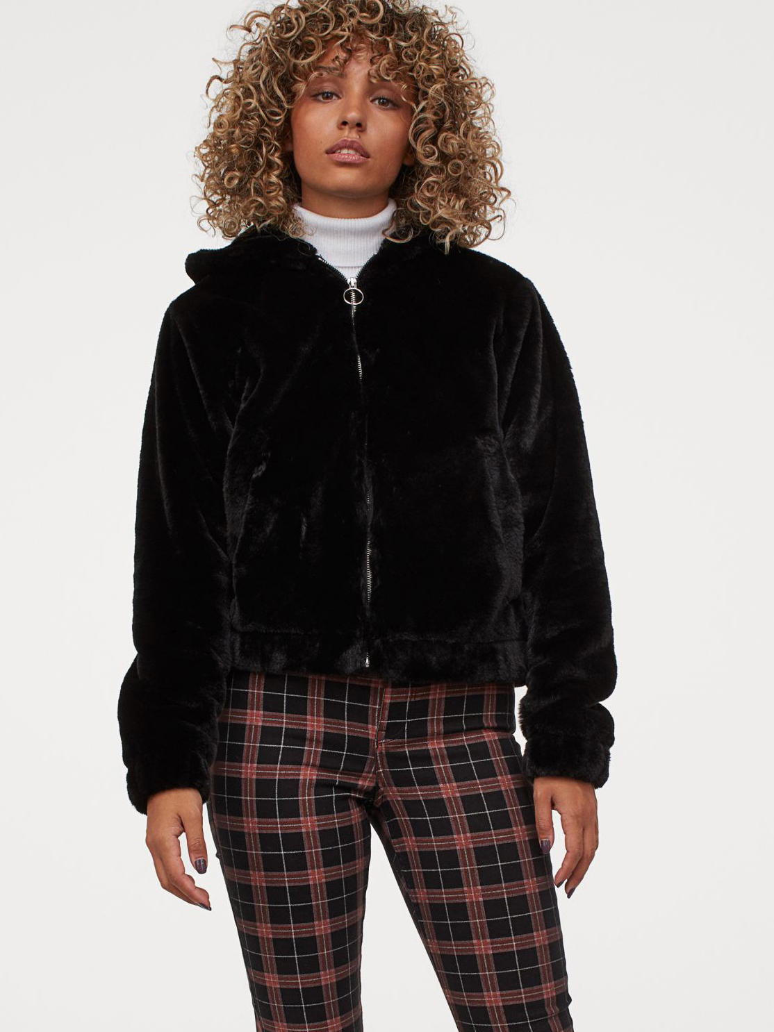 

Эко полушубок H&M 8680352wtr  Черный, Эко полушубок H&M 8680352wtr S Черный