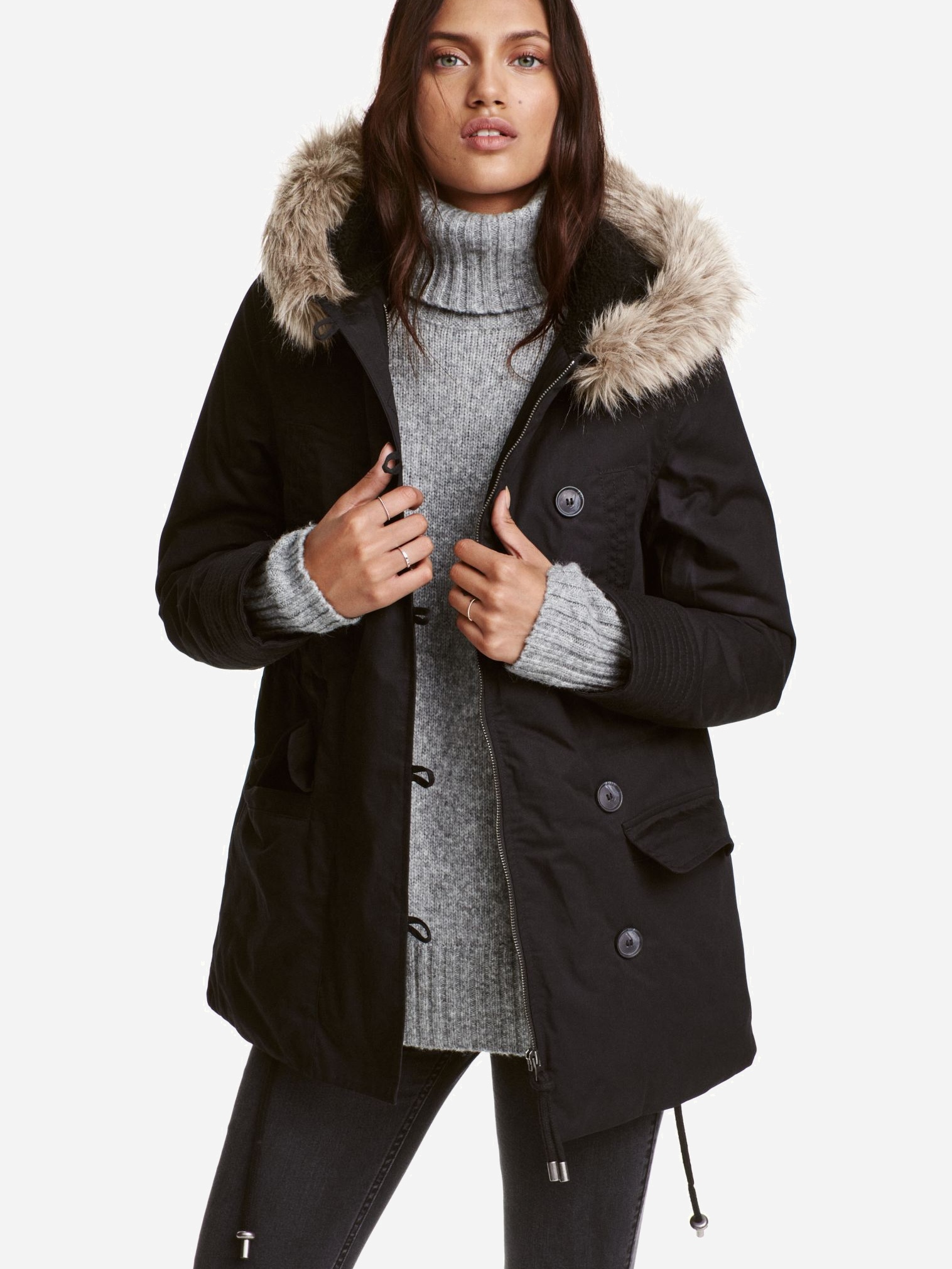 

Парка H&M 7833515  Черная, Парка H&M 7833515 36 Черная