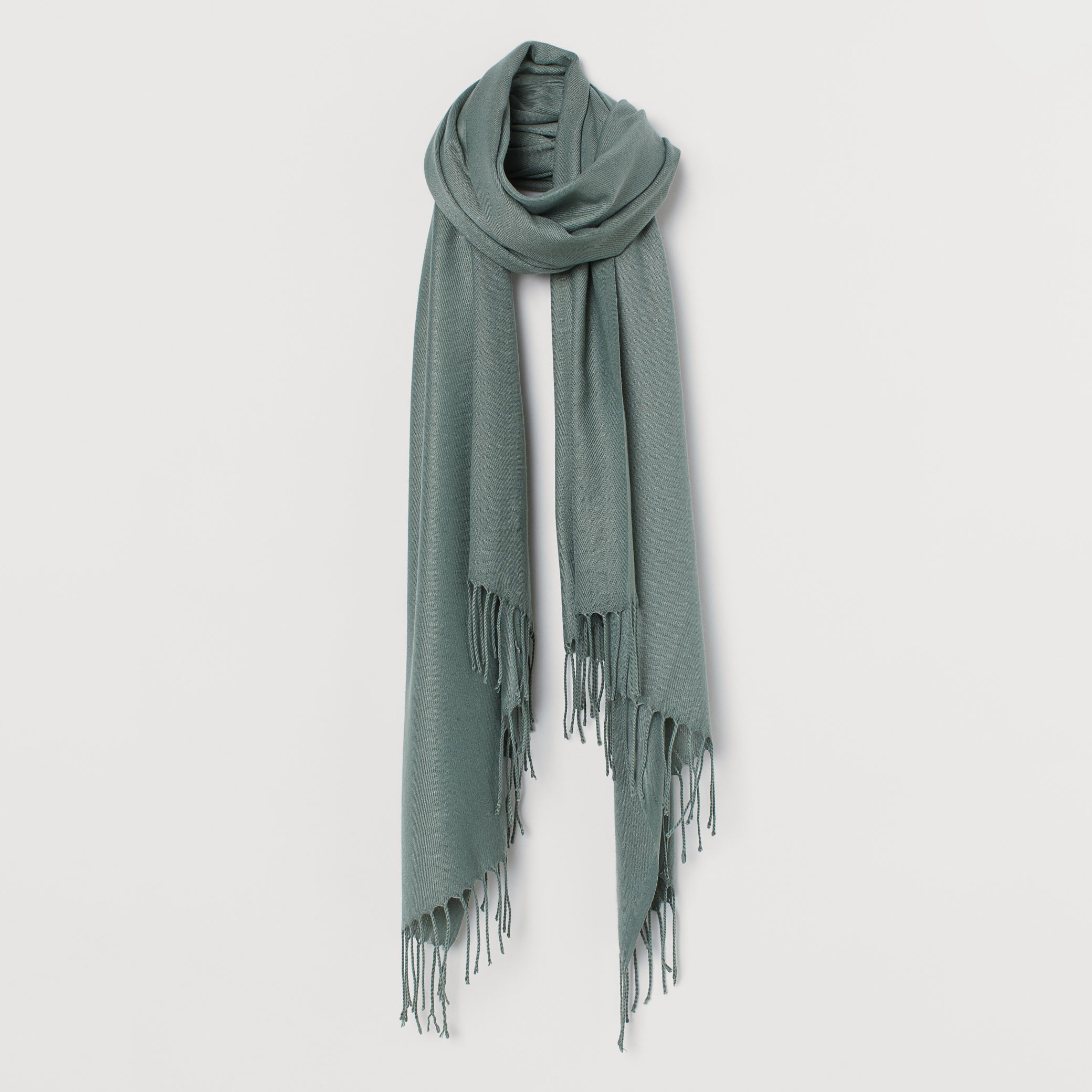 

Шарф H&M 1312-680391 70х180 см Зеленый