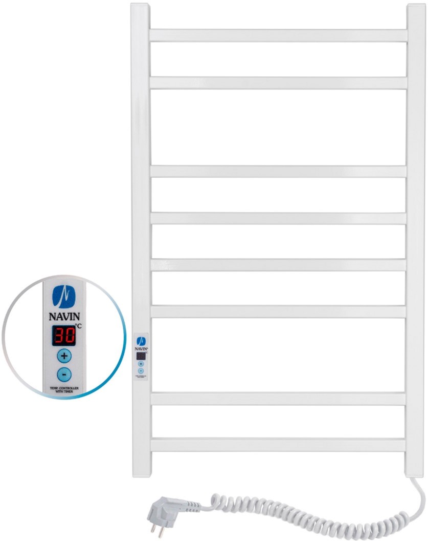 

Полотенцесушитель электрический NAVIN Loft 500х800 Digital (12-143052-5080) правый белый