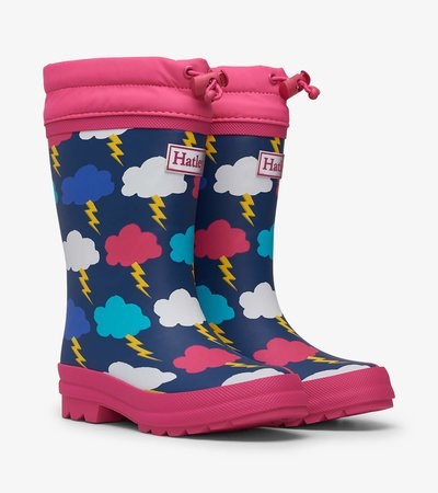 

Гумові чоботи Hatley утеплені Lightening Clouds 3 мультиколор 34 (F21LBK1569)