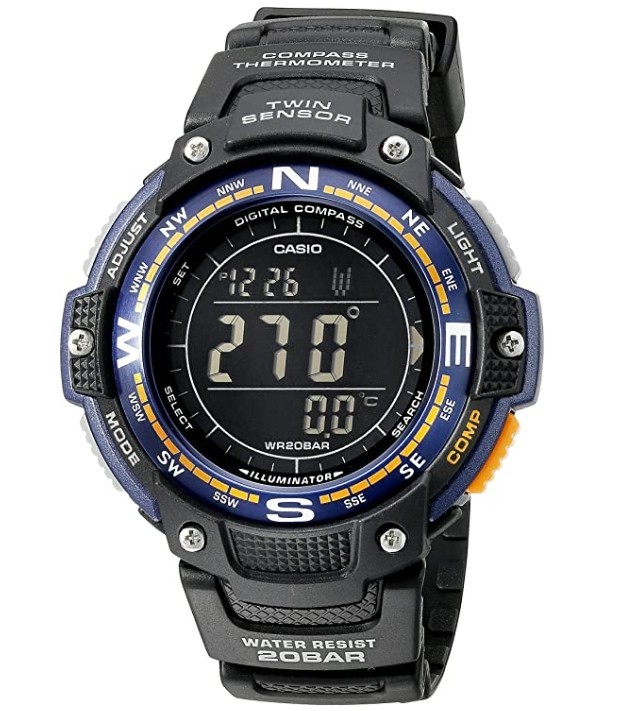 

Мужские часы Casio SGW-100-2BCF Sports Gear с компасом и термометром