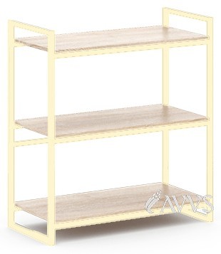 

Стеллаж металлический ST COMFORT-3 Метакам в стиле Лофт 80х40х93 см Бежевый