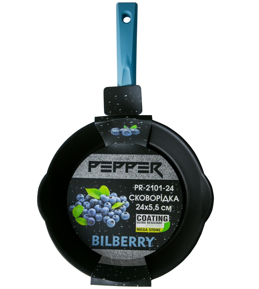 

Сковорода 28 см PEPPER Megastone BILBERRY антипригарная