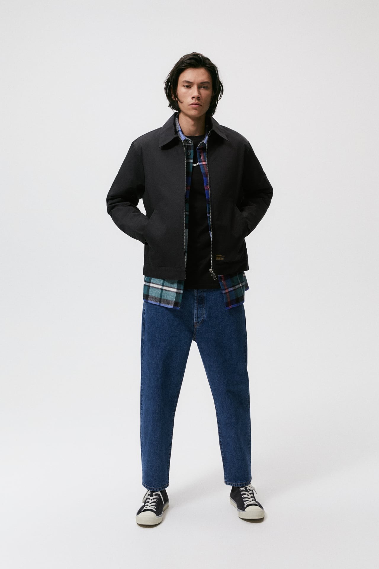 

Джинсы укороченные прямого кроя Zara  синий 0840/336/407, Джинсы укороченные прямого кроя Zara 32 синий 0840/336/407