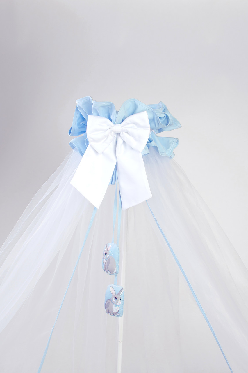 

Балдахин для кроватки Baby Veres Summer Bunny blue 180х500 см