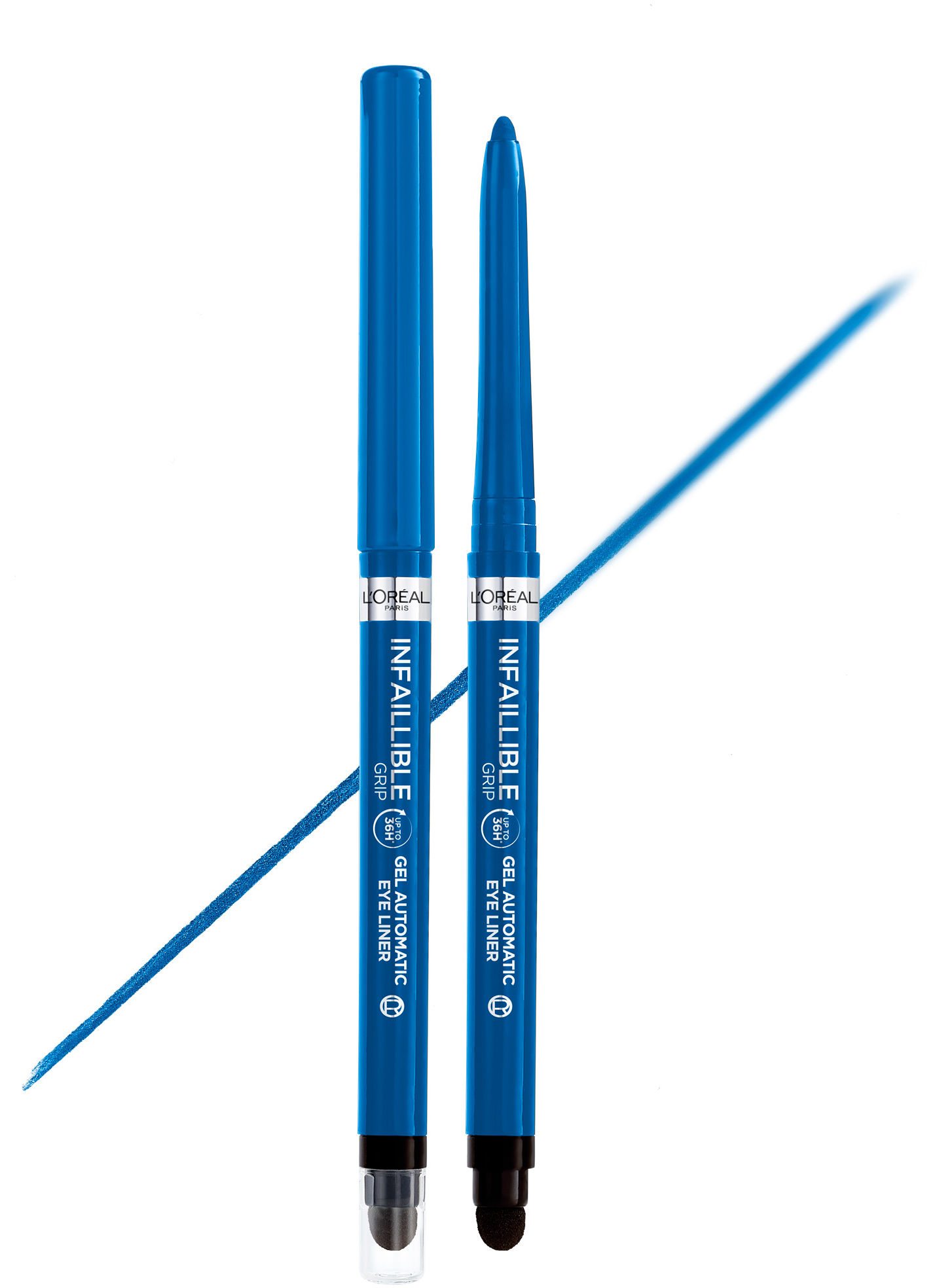 Акція на Водостойкий автоматический гелевый карандаш для век L'Oreal Paris Infaillible Grip Liner Electric Blue синий 1 г (3600524026684) від Rozetka UA