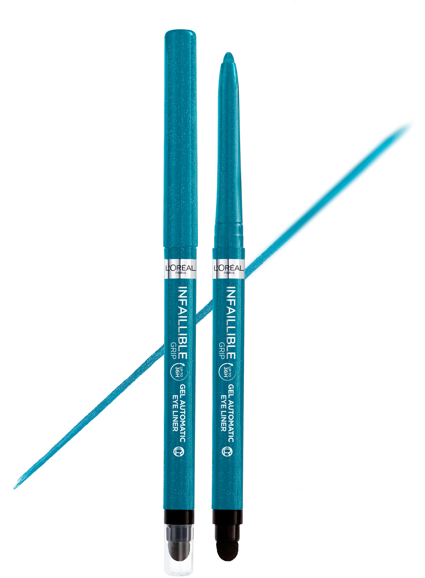 Акція на Водостойкий автоматический гелевый карандаш для век L'Oreal Paris Infaillible Grip Liner Turquoise бирюзовый 1 г (3600524026691) від Rozetka UA