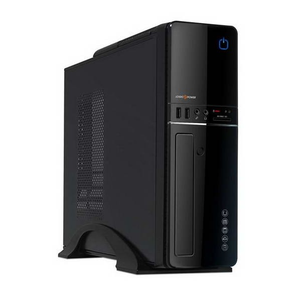 

Корпус Logicpower S607 BK 400W Slim, 8см, 2хUSB2.0, Cardreader, Black