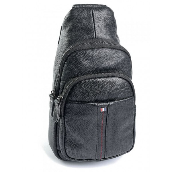 

Мужская сумка на грудь из кожи BagMan 526 Black