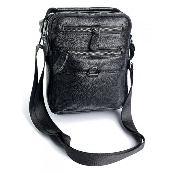 

Сумка кожаная мужская борсетка BagMan 4035 Black