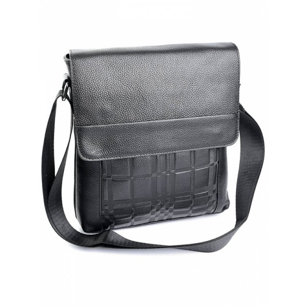 

Сумка из натуральной кожи мужская BagMan 9513 Black