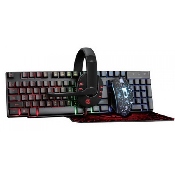 

Комплект (клавиатура, мышь) Piko GX200 Black (1283126489808) + гарнитура, коврик