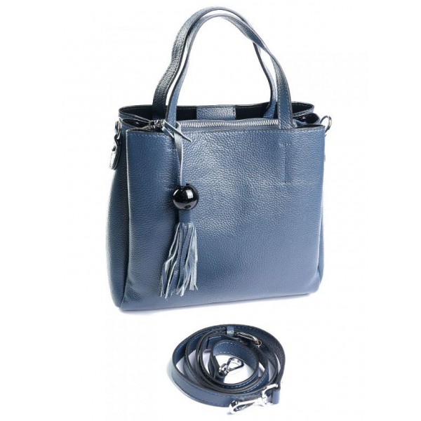 

Сумка небольшая кожаная женская M-Bag 6060 Blue
