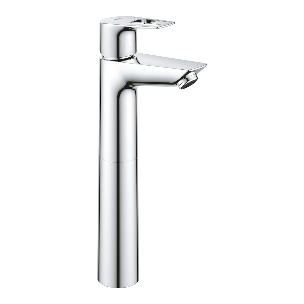 

Смеситель для умывальника высокий Grohe BauLoop New без донного клапана, хром (23764001)