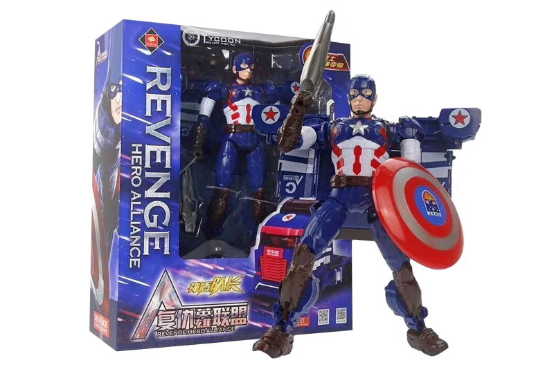 

Трансформер "Captain America" 26,5*10,5*32см. JJ608
