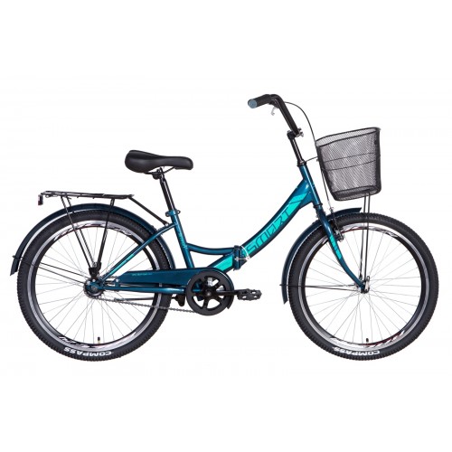 

Велосипед FORMULA SMART С КОРЗИНОЙ 24" 15" 2021 Малахитовый