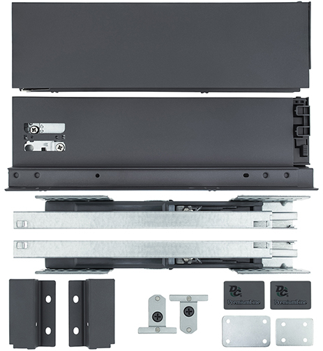 

Тандембокс DC Slim L-450 мм Н=86 мм под плиту 16 мм Графит