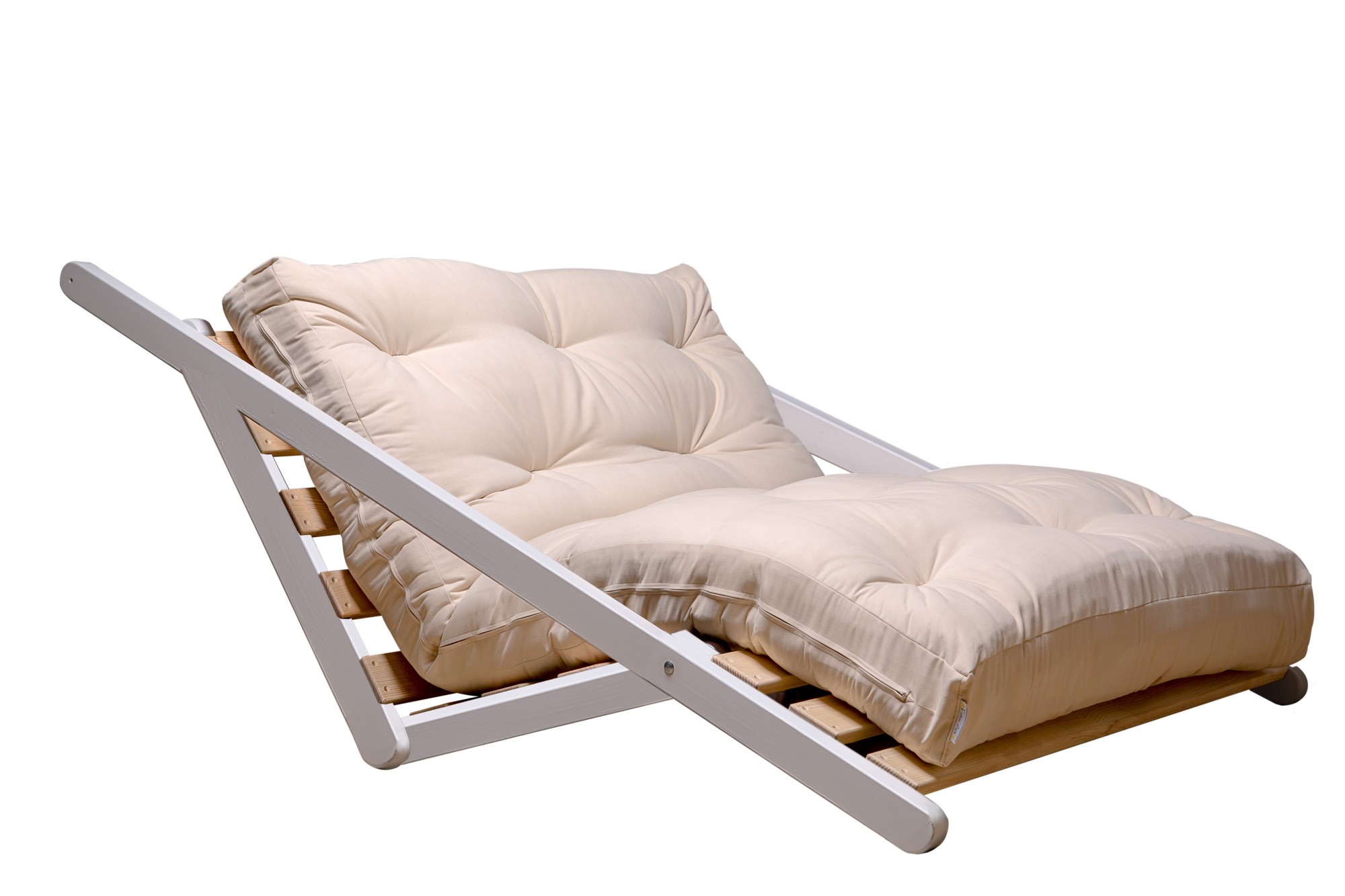 

Реклайнер Futon Art; сосна; Модель L; матрас 132х200см хлопок, многослойное наполнение (Белый / Белый) RL-01-WH-00