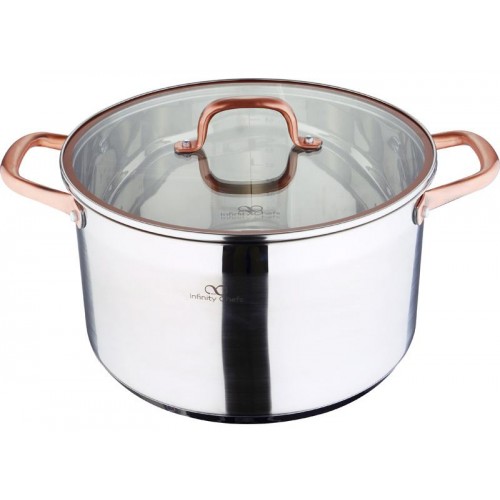 

Кастрюля Bergner Infinity Chefs 9.5л со стеклянной крышкой