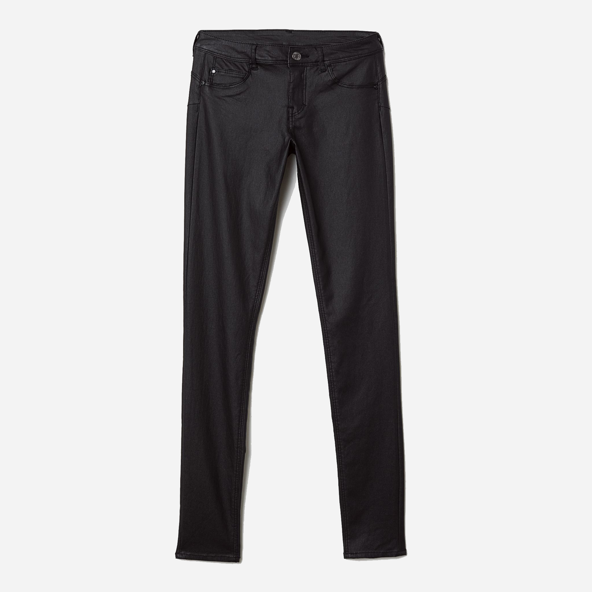 

Джеггинсы из искусственной кожи H&M 1111-6580300 30/32 Черные блеск