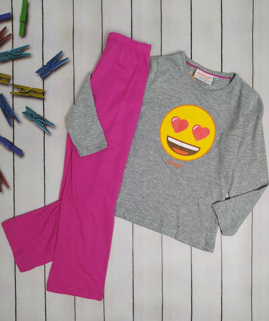 

Пижама детская Emoji 122 см розовый (1553)