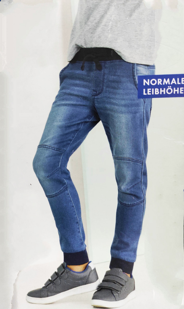 

Джинсы на мальчика джоггеры Pepperts 164 синие (16)