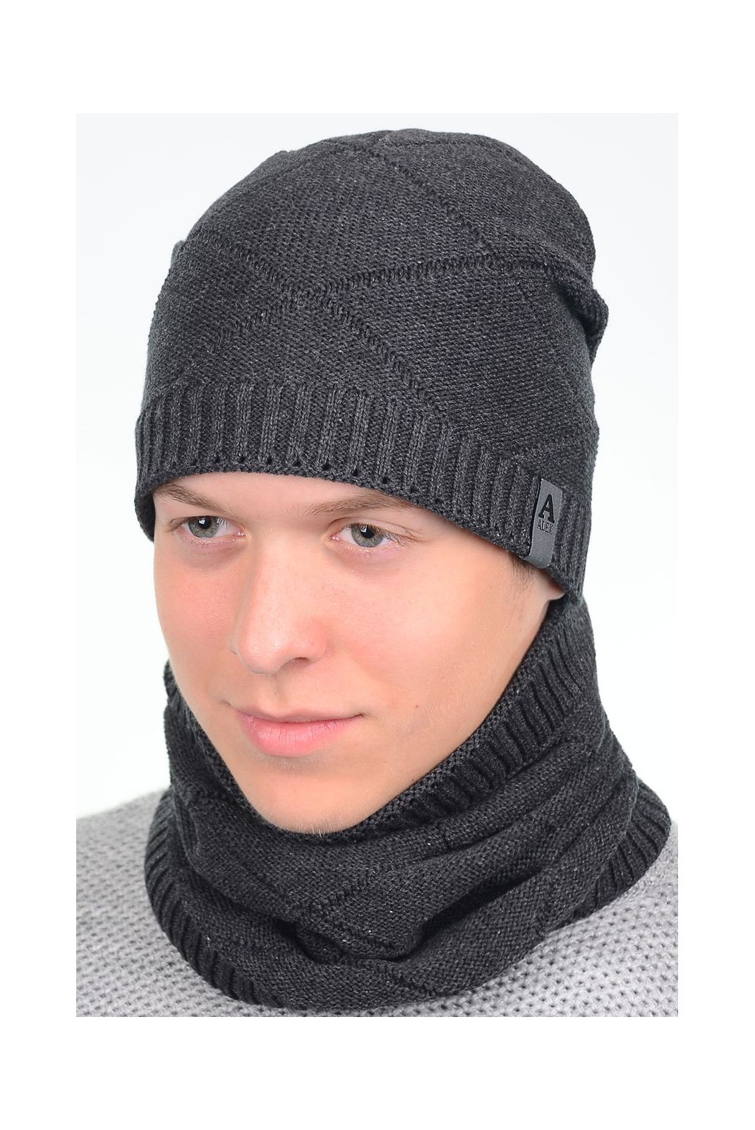 

Мужской набор на флисе шапка + снуд FILEX  Темно-серый AL19340K7, Мужской набор на флисе шапка + снуд FILEX one-size Темно-серый AL19340K7