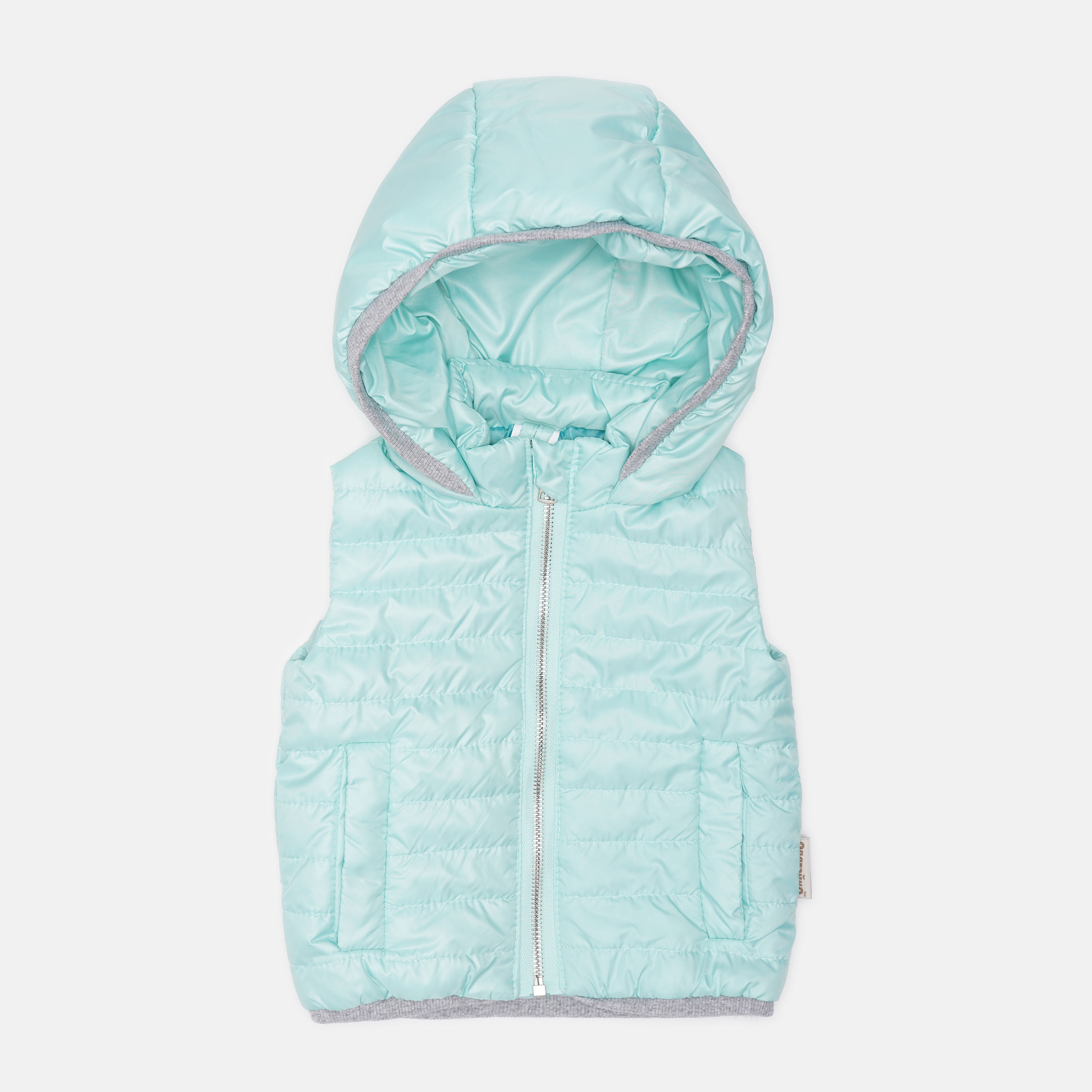 

Демисезонный жилет Одягайко 7239 86 см Мятный