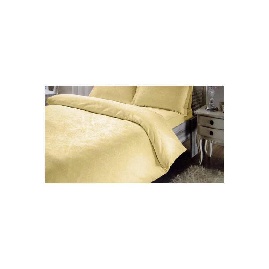 

Постельное белье Tac жаккард - Karois gold золотой Евро