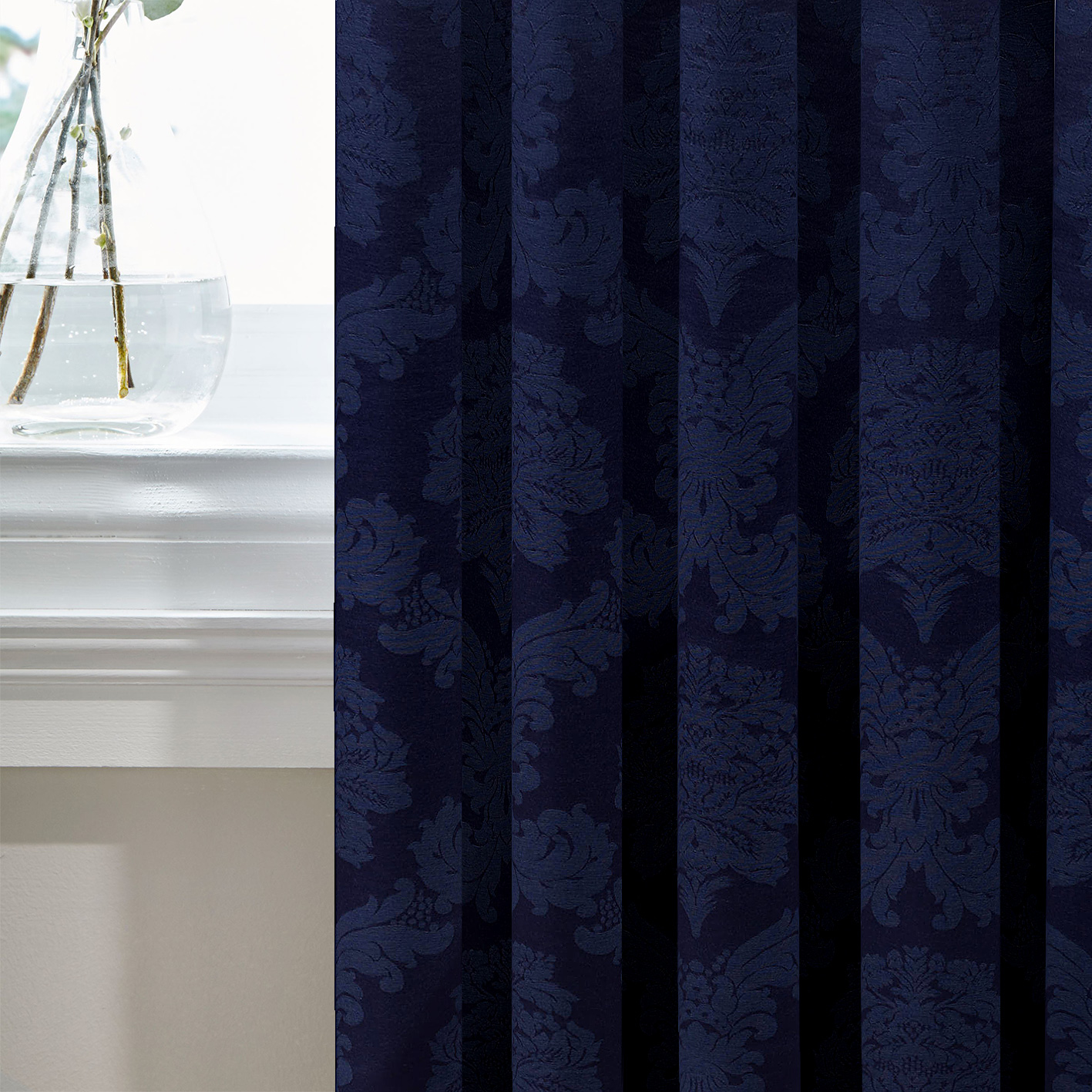 

Шторы Испания MacroHorizon DAMASK Темно-Сине-Фиолетовый, 270*135 см (2 шт.)